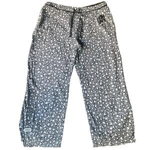 DKNY Women’s Casual Pants size XL Leopard Gray & White